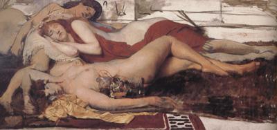 Alma-Tadema, Sir Lawrence Exhausted Maenides (mk23) France oil painting art